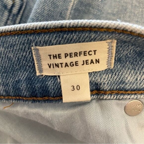 Madewell The Perfect Vintage Jeans Coffey Wash: Distressed Size 30 - Picture 7 of 8